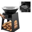 Kerti grillsütő tárolóval
