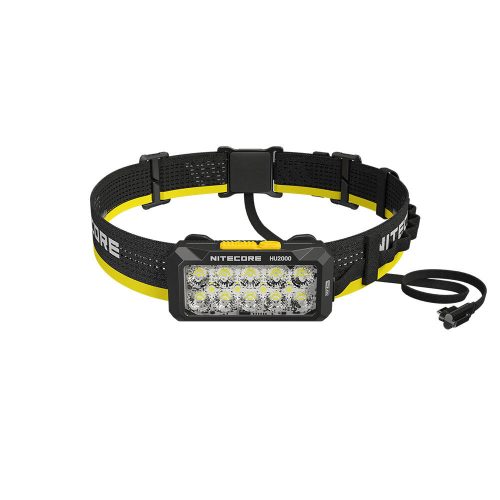 Nitecore Fejlámpa HU2000 (akkumulátor nélkül) 10x UHE LED (2000 lumen) + USB-C