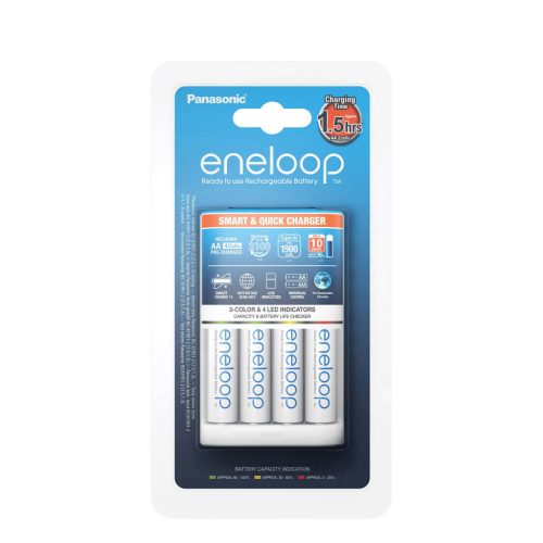 Panasonic Eneloop Pro Akkutöltő (gyorstöltő) + 4db 1900mAh AA (120min)