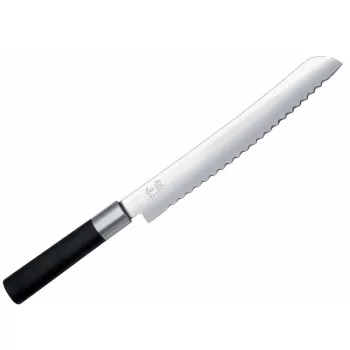 KAI Wasabi Black kenyérvágó kés 23cm (6723B)