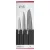 KAI Wasabi Black 3 darabos kés készlet (6710P + 6715U + 6716S) (67S-310)