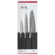 KAI Wasabi Black 3 darabos kés készlet (6710P + 6715U + 6716S) (67S-310)