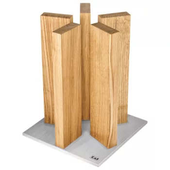   KAI Stonehenge késtartó tölgyfából, rozsdamentes acél talppal (STH-3)