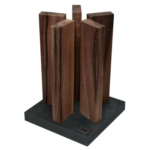 KAI Stonehenge késtartó diófából, gránit talppal (5 oszlop) (STH-4)