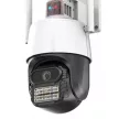 Titan 360' 5MP WiFi PTZ kültéri biztonsági kamera – iCSee, éjjellátás, mozgáskövetés, IP66 - fehér-fekete
