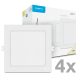 Modee LED Panel Négyzet - Beépíthető P-series 12W 4000K (1320 lumen) P4 ERP