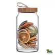 Tároló üveg bambusz tetővel Woody 1130ml 43593/1113283
