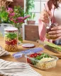 Ételtároló üveg műanyag tetővel 640ml 530176 /1118900