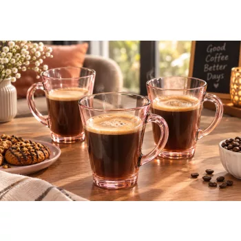   Kávéscsésze készlet 6db 170ml halvány rózsaszín 55213/1117174
