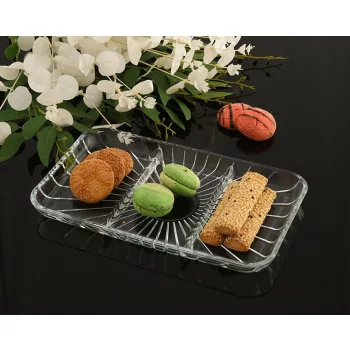   Kínáló tányér szögletes osztott Elegant 54983/1206568 AKCIÓ