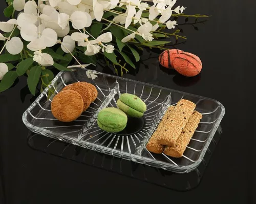Kínáló tányér szögletes osztott Elegant 54983/1206568 AKCIÓ