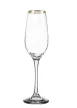 Pezsgős pohár aranyszélű Amber 200ml 6db 440295/1110594