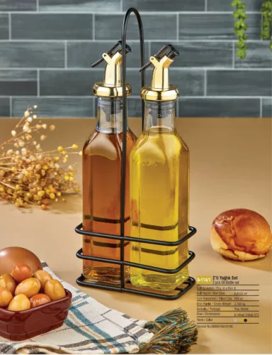 Olaj ecet kiöntő szett üveg 250ml  S-114-1