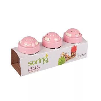 Fűszertartó szett 3db üveg 210ml S-196