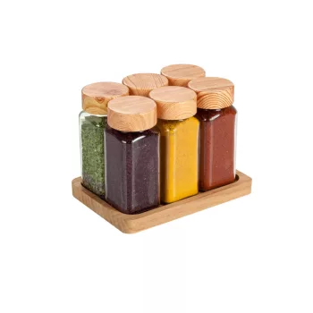 Fűszertartó szett 6db tartóval 140 ml S-726