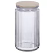 Üveg ételtároló vákuumos bambusz tetővel 2000ml S-2089