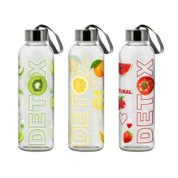Kulacs üveg detox 0,5L S24285