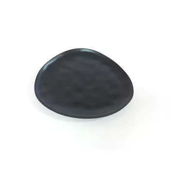Tányér lapos kerámia Trior fekete 30cm 956