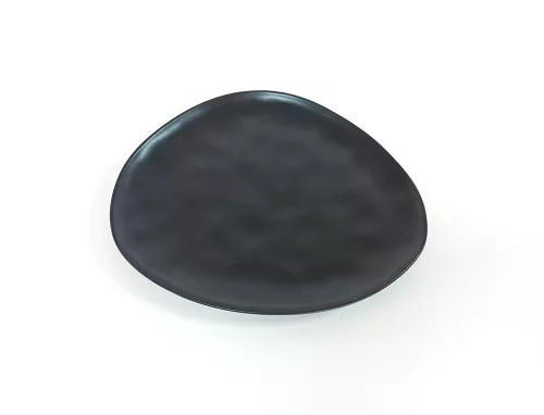 Tányér lapos kerámia Trior fekete 30cm 956
