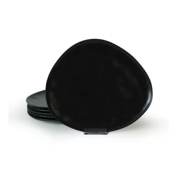 Tányér desszertes kerámia Trior fekete 23cm 956