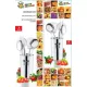 Szervírozó szett rozsdamentes 6 részes Happy Cooking dobozos RS-1281