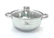Lábas Inox üveg fedővel 5,8L Happy Cooking RS-1135