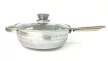 Serpenyő Inox 3,4L üveg fedővel Happy Cooking RS-1142