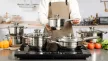 Edénykészlet 12 részes üveg fedővel Happy Cooking RS-1277