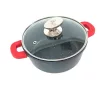 Lábas márvány bevonat 2,2L üveg fedővel Happy Cooking RS-1197