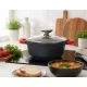 Lábas márvány bevonat 4,1L üveg fedővel Happy Cooking RS-1198