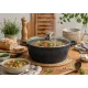 Lábas márvány bevonat 8,9L üveg fedővel Happy Cooking RS-1200