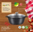 Lábas márvány bevonat 8,9L üveg fedővel Happy Cooking RS-1200