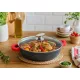 Lábas alacsony márvány bevonat 3,3L üveg fedővel Happy Cooking RS-1201