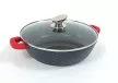 Lábas alacsony márvány bevonat 3,3L üveg fedővel Happy Cooking RS-1201