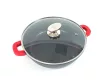 Lábas alacsony márvány bevonat 4,8L üveg fedővel Happy Cooking RS-1202