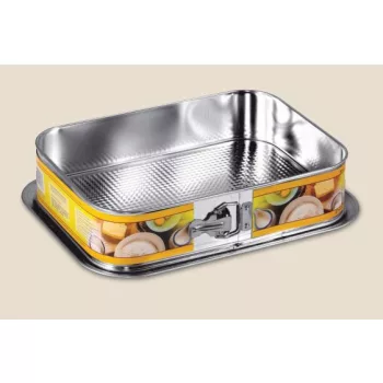   Tortaforma téglalap alakú csatos 34x24cm texturált aljjal 162-18