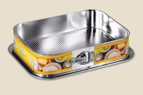 Tortaforma téglalap alakú csatos 34x24cm texturált aljjal 162-18
