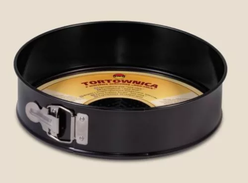 Tortaforma kör alakú csatos 24cm texturált aljjal tapadásmentes fekete 990-23