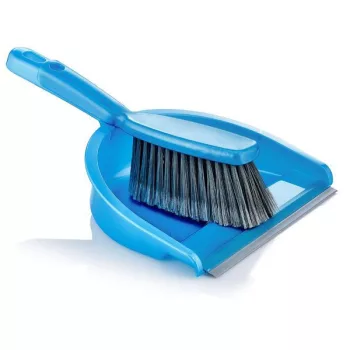 Szemeteslapát gumiéllel kefével ZP-132