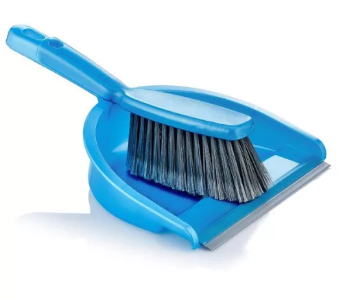 Szemeteslapát gumiéllel kefével ZP-132