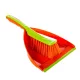 Szemeteslapát gumiéllel kefével Happy Cleaning RS-1148