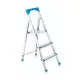 Létra fém 2+1 lépcsős 11002