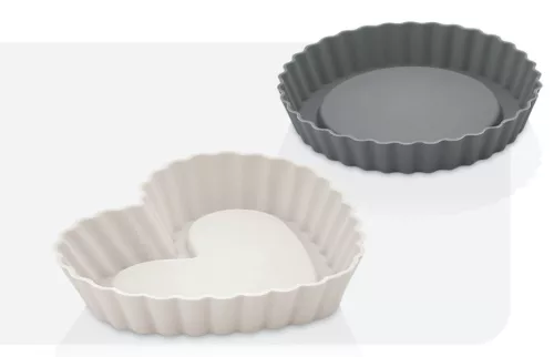 Szilikon szív és tartforma mini 6db 30023