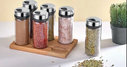 Fűszertartó üveg 6 részes szett Exclusive C-00462 AKCIÓ