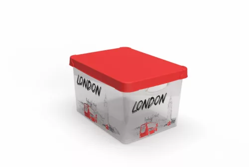 Tárolódoboz tetővel 17L London