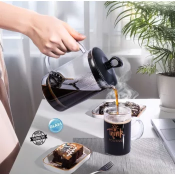   Tea-kávé készítő szűrővel hőálló üveg 660ml 131080-012