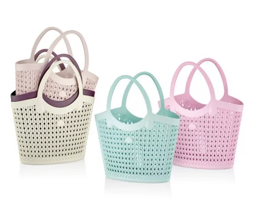 Füles táska kötött mintás 25L Victoria 8409