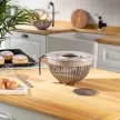 Keverőtál fröccsenésgátló tetővel 3L BNM-0971