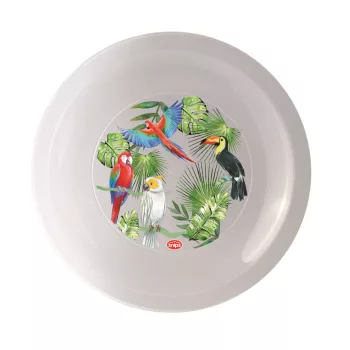 Tányér műanyag madár minta 23,5cm 010072