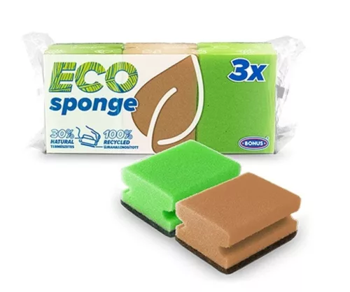 Mosogatószivacs formázott Eco 3db B019